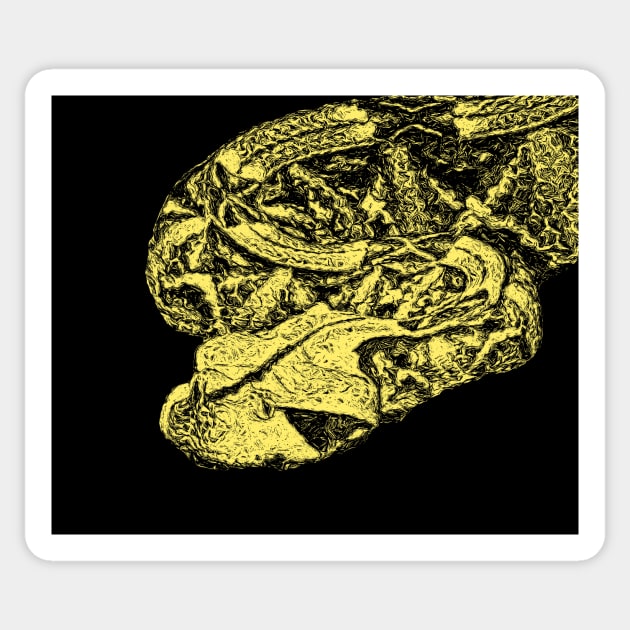 Gaboon viper Sticker by Guardi